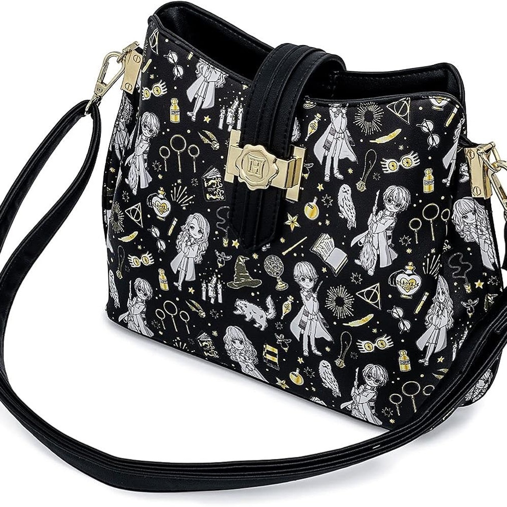 Loungefly Harry Potter Ron, Luna & Hermoine Magical Crossbody Bag & Funko
